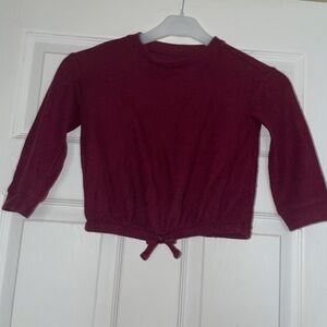 Cat & Jack Maroon Knit Top